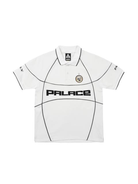 PRO TEAM PIPED POLO WHITE