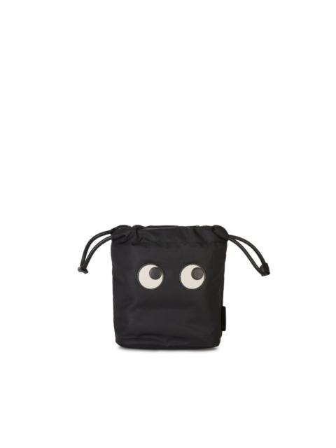 logo-patch clutch bag