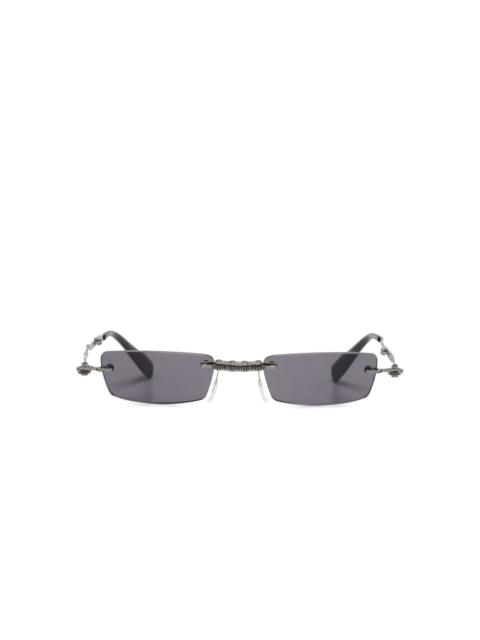 H41 rectangle-frame sunglasses