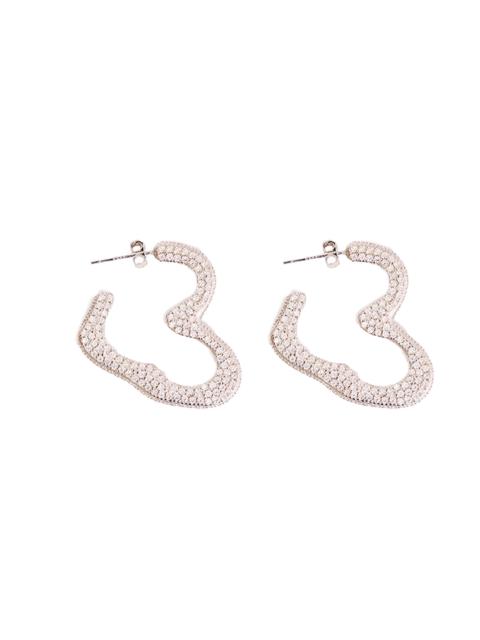 CRYSTAL SUPER HEART HOOP