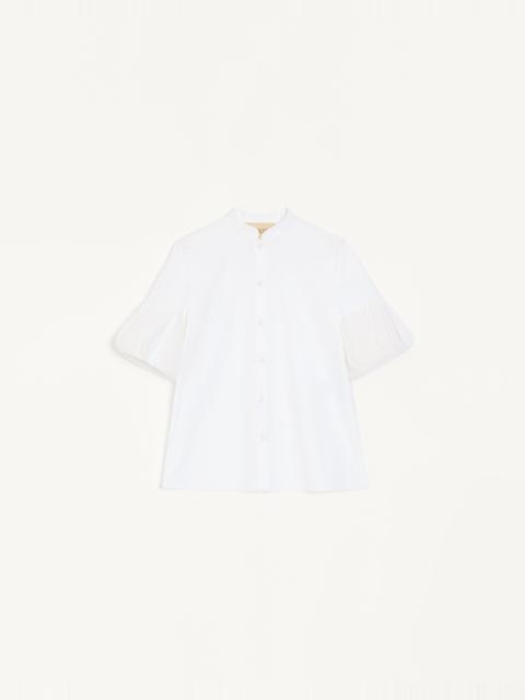 EMBROIDERED COTTON POPELINE SHIRT