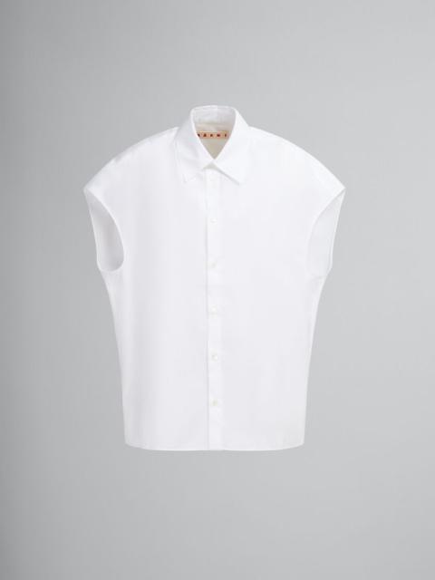 WHITE POPLIN COCOON SHIRT