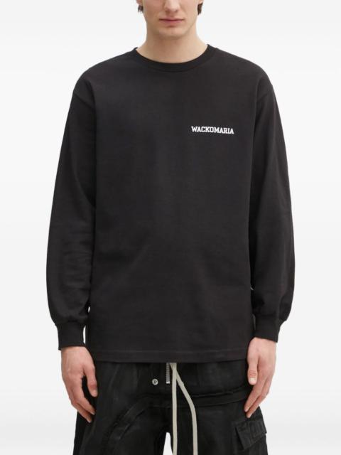 heart-print long-sleeve T-shirt