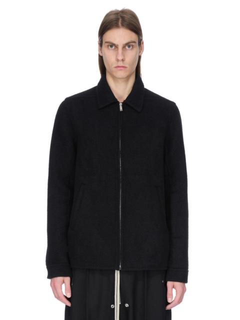Brad Webbing-Trimmed Double-Faced Cashmere Bomber Jacket Black