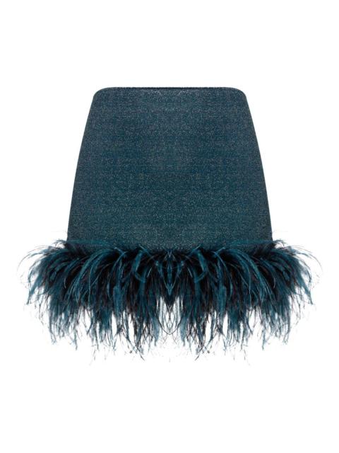 Lumière Plumage mini skirt