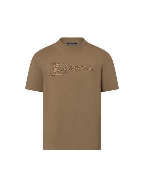 Embroidered Signature Cotton T-Shirt
