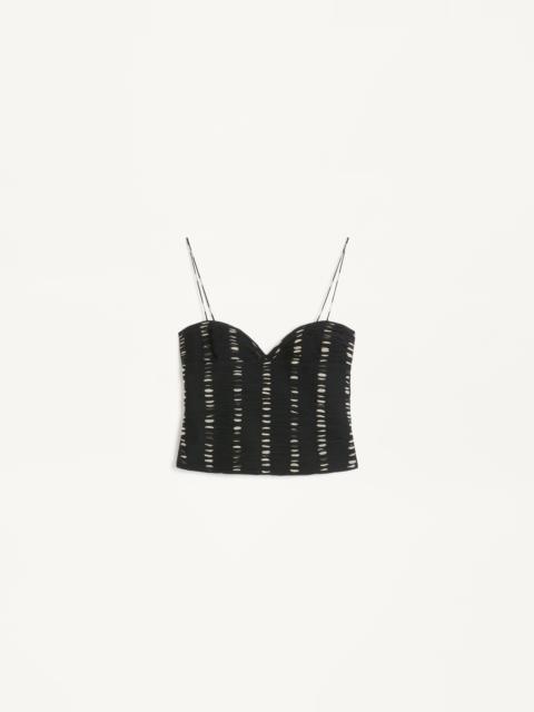 CHIFFON TOP WITH PLUSDEPOIS PRINT