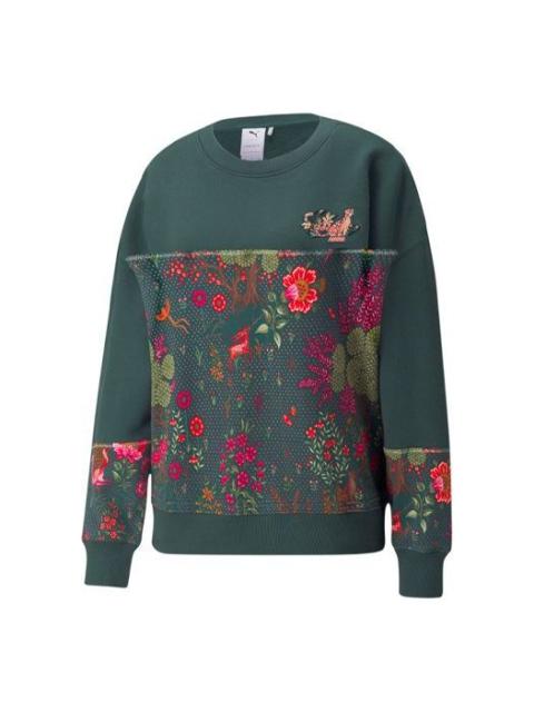 (WMNS) PUMA X Liberty Forever Crewneck 'Green' 532888-80
