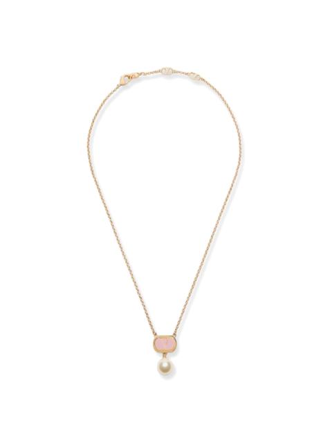Ovalette faux-pearl necklace