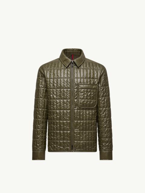 Madiere Vertical-Quilted Padded Shirt Jacket