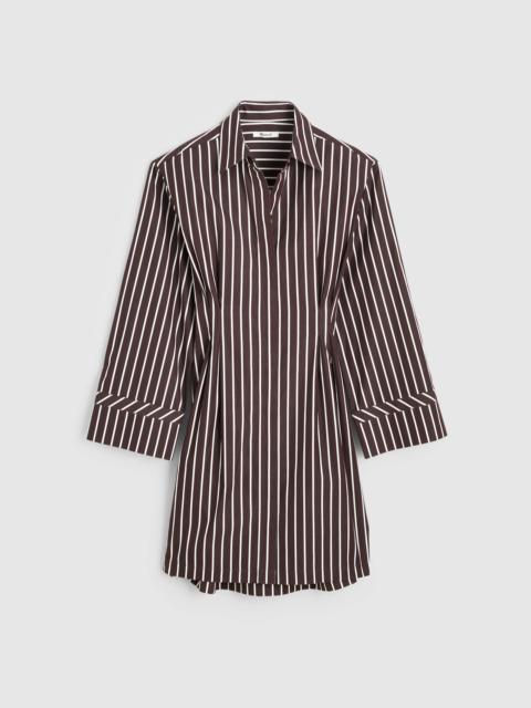 Tucked Mini Shirtdress