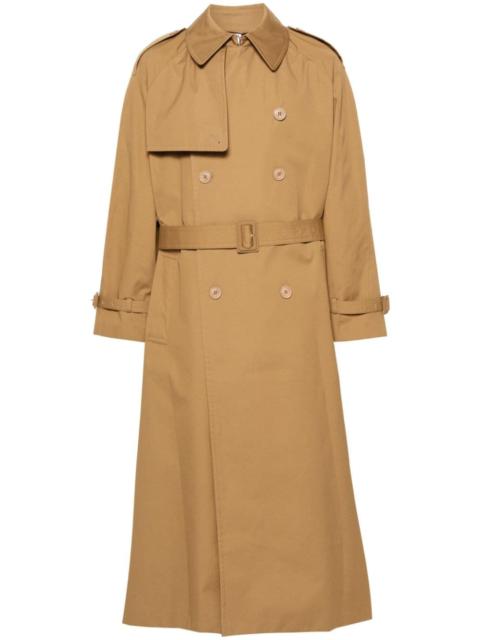 double-breasted trench coat