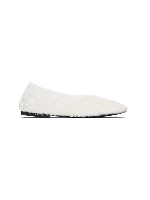White Glove Lace Ballerina Flats