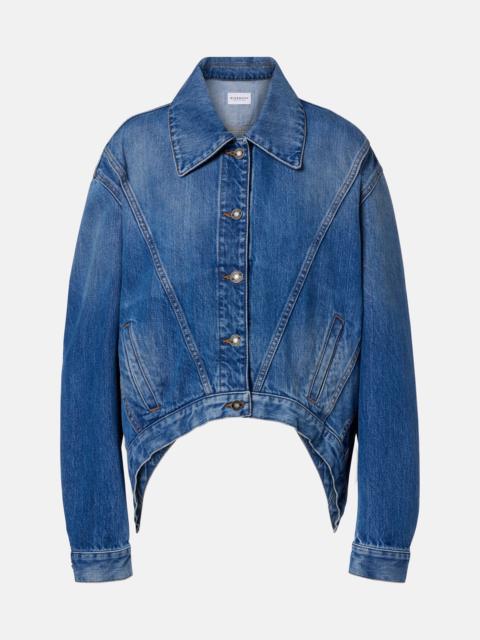 Deconstructed oversized denim jacket