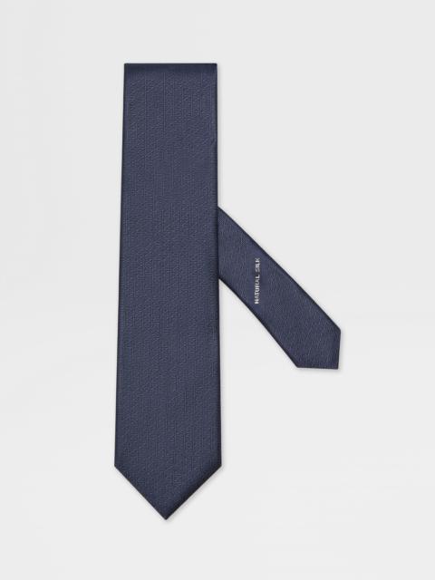 DARK BLUE SILK TIE