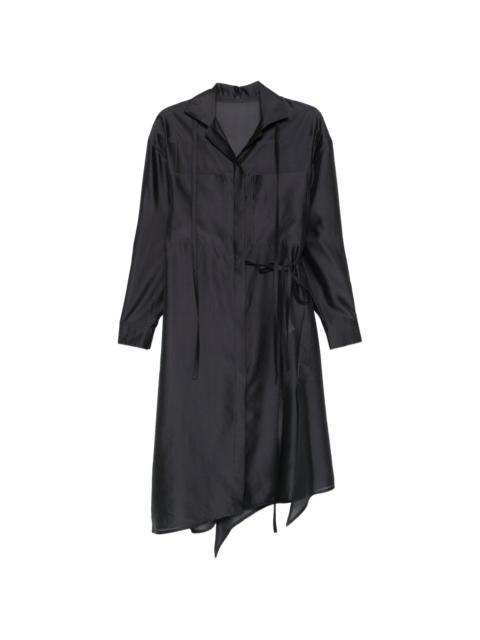 System Tie-detail Midi Shirt Dress
