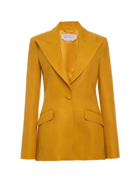 Leiva Blazer in Golden Birch Linen Twill