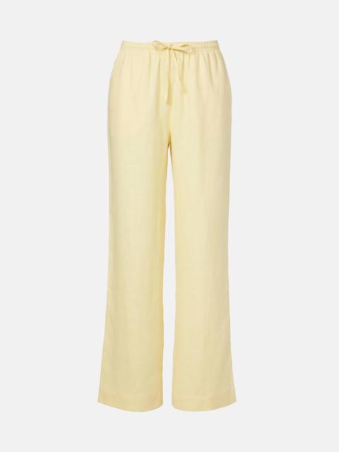 Aurelia linen wide-leg pants