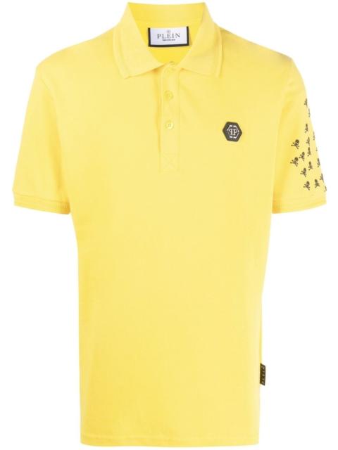 Skull and Bones cotton polo shirt