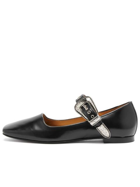 Toga Pulla Buckle Belt Ballet Pumps