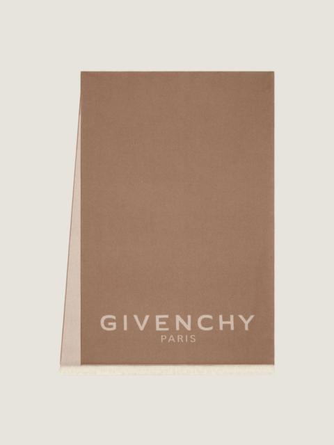 GIVENCHY PARIS SCARF IN WOOL AND CASHMERE
