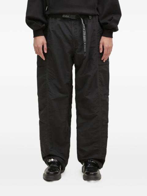 side-zip cargo trousers