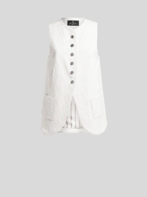 PAISLEY JACQUARD WAISTCOAT