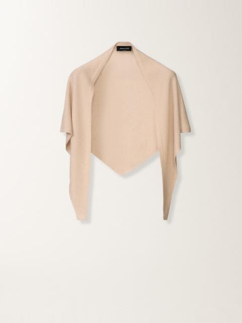 Wool and silk foulard with sequins