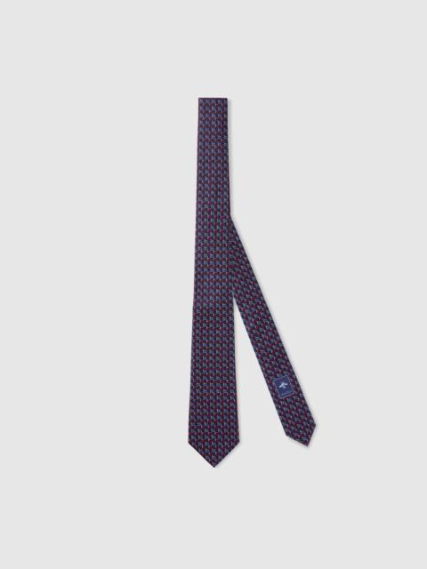 GG silk jacquard tie