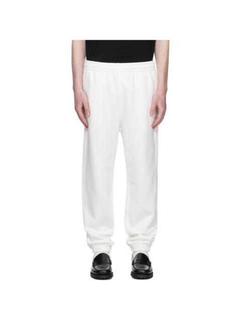White Fleece Sweatpants