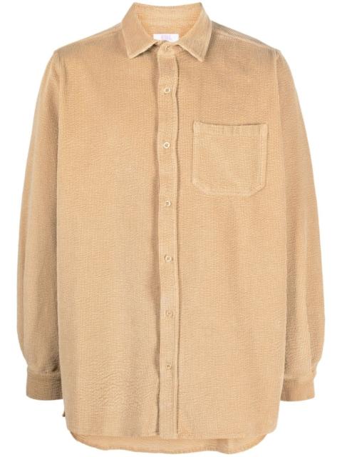 corduroy long-sleeve cotton shirt