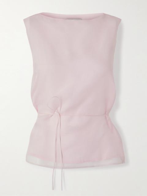 Siggi Tie-detailed Silk-organza Top