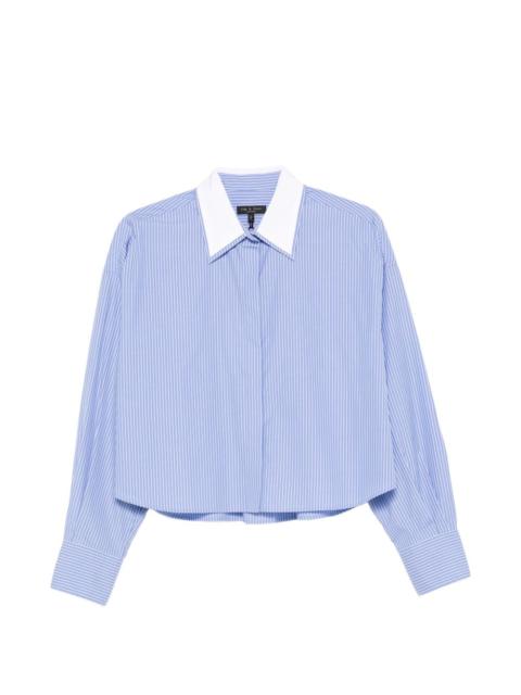 striped-pattern shirt