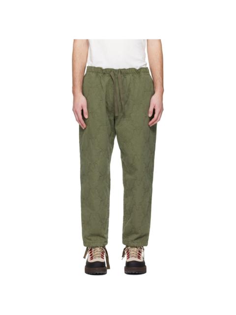 Khaki String Slack Trousers