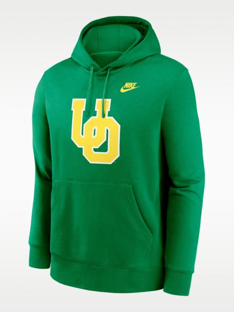 Oregon Legacy Club Primary Logo Men's Nike College Pullover Hoodie