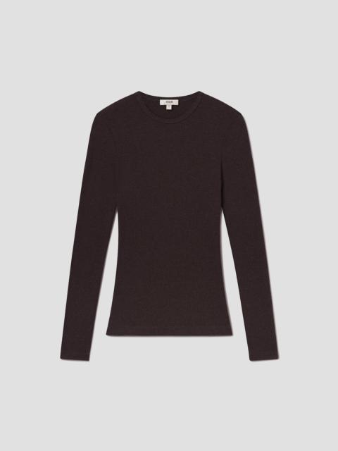 DELPHI SLIM TEE IN ROOT