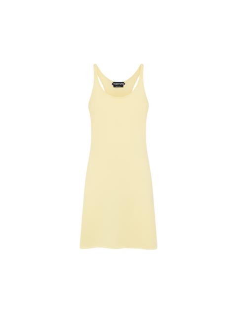 MERINO PIQUE SLEEVELESS SHORT TANK DRESS