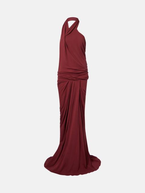 Shroud cotton-blend jersey maxi dress