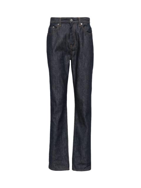 HIGH-RISE STRAIGHT-LEG JEANS