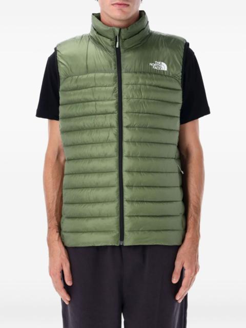 quilted zip-up gilet