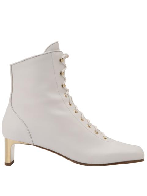 La Patineuse High heel low boots White - Leather