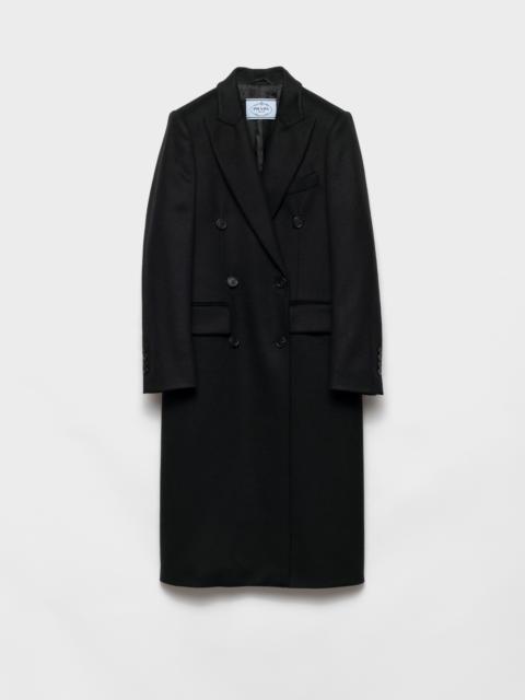 Double-breasted cashmere coat