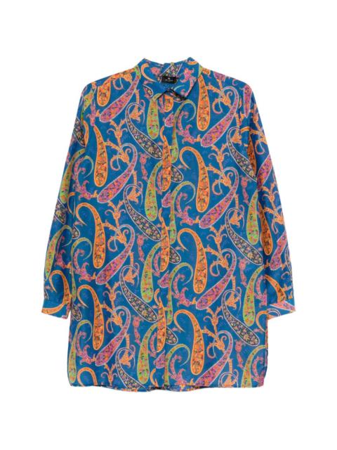 paisley-print shirt