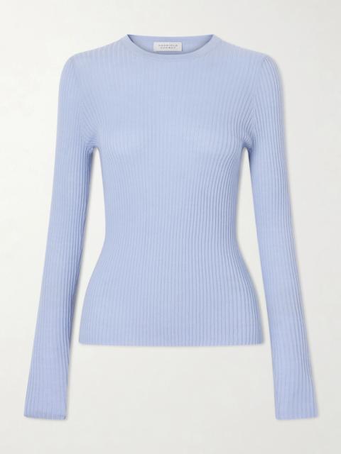 Ribbed Cashmere And Silk-blend Sweater
