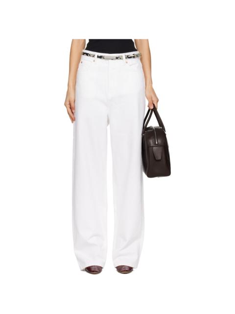 White Low Rise Jeans