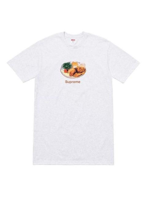 Supreme SS18 Chicken Dinner Tee White Printing Short Sleeve Unisex SUP-SS18-0046