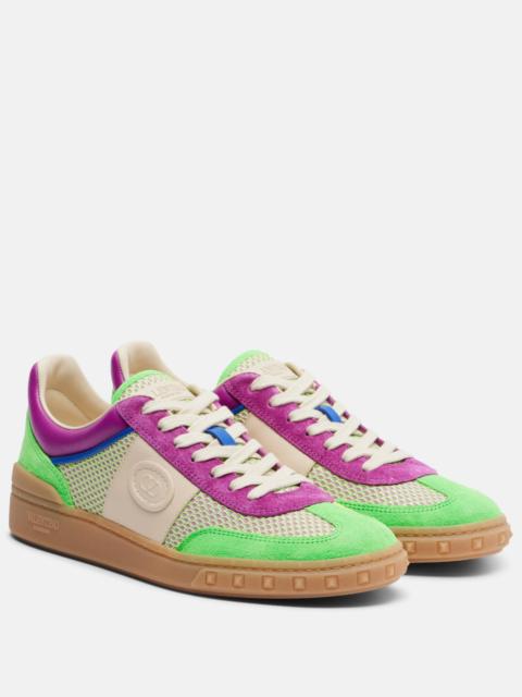 Upvillage leather-trimmed sneakers