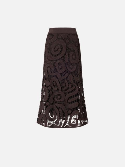 GEOMETRIC CROCHETED MIDI SKIRT