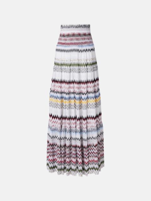 Zigzag maxi skirt