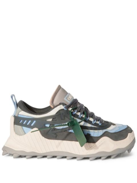 OFF-WHITE MEN ODSY-1000 Low Top Sneakers White Dark Grey